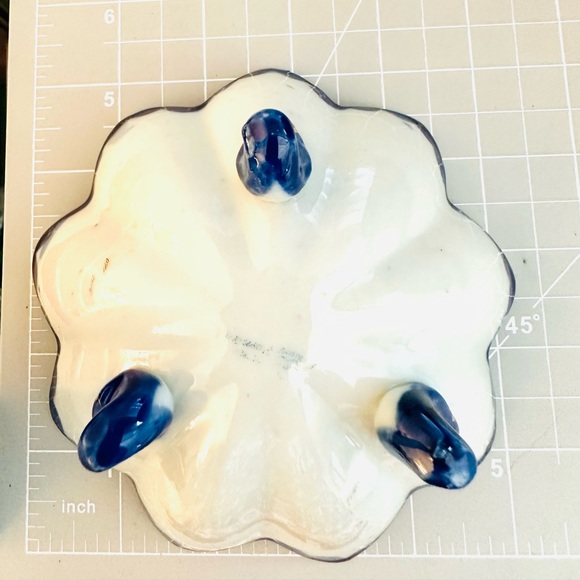 Vintage Hand Painted Gilded Bowl - Picture 3 of 13